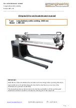 ermengineering LRW-200 Use And Maintenance Manual preview