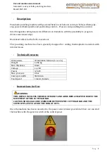 Preview for 8 page of ermengineering PAF-301 Original Use And Maintenance Manual