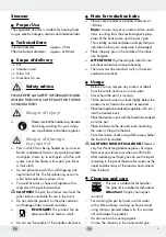 Preview for 3 page of Ernesto 107283 Operation And Safety Notes