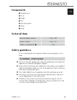 Preview for 6 page of Ernesto 273415 Operating Instructions Manual