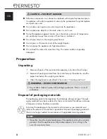 Preview for 7 page of Ernesto 273415 Operating Instructions Manual