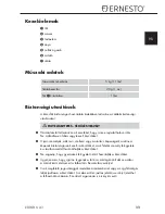 Preview for 14 page of Ernesto 273415 Operating Instructions Manual