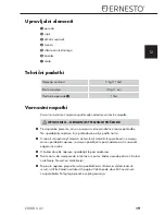 Preview for 22 page of Ernesto 273415 Operating Instructions Manual