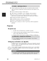 Preview for 23 page of Ernesto 273415 Operating Instructions Manual