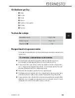 Preview for 38 page of Ernesto 273415 Operating Instructions Manual