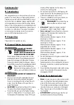 Предварительный просмотр 3 страницы Ernesto 277774 Operation And Safety Notes