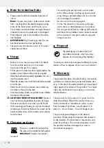 Предварительный просмотр 4 страницы Ernesto 285546 Operation And Safety Notes