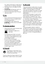 Preview for 4 page of Ernesto 288305 Operation And Safety Notes