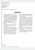 Preview for 9 page of Ernesto 288305 Operation And Safety Notes