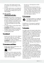 Preview for 15 page of Ernesto 288305 Operation And Safety Notes