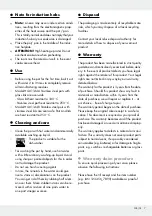 Предварительный просмотр 7 страницы Ernesto 321526 1901 Operation And Safety Notes