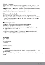 Preview for 5 page of Ernesto 336970 2001 Operation And Safety Notes