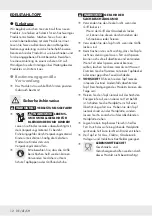 Предварительный просмотр 12 страницы Ernesto 366364 2101 Operation And Safety Notes