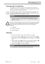 Preview for 8 page of Ernesto EKWC 5 A2 Operating Instructions Manual