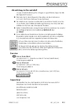 Preview for 12 page of Ernesto EKWC 5 A2 Operating Instructions Manual