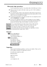 Preview for 22 page of Ernesto EKWC 5 A2 Operating Instructions Manual