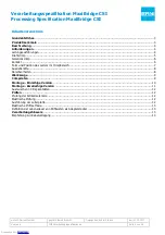 Preview for 2 page of ERNI MaxiBridge CSI Processing Specification