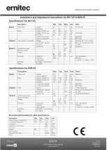 Preview for 3 page of ERNITEC BVT-65 Manual