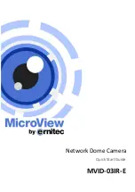 Предварительный просмотр 1 страницы ERNITEC MicroView MVID-03IR-E Quick Start Manual