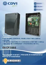 Предварительный просмотр 1 страницы Erone EACP105E Installation Manual