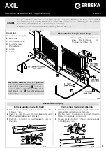 Preview for 21 page of Erreka AXIL Quick Installation And Programming Manual