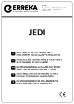 Erreka JEDI JES100E Manual предпросмотр