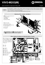 Erreka VIVO-M203 Quick Installation And Programming Manual предпросмотр