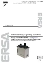 ersa Easy Arm Extraction EA 110 plus i Operating Instructions Manual предпросмотр