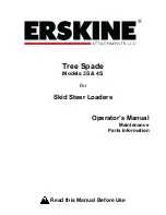 Предварительный просмотр 1 страницы Erskine Attachments 3S Operator'S Manual