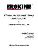 Erskine Attachments HP15 Operator'S Manual preview