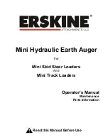 Erskine Attachments Mini Earth Auger Operator'S Manual предпросмотр