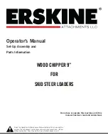 Предварительный просмотр 1 страницы Erskine Attachments WOOD CHIPPER 9 Operator'S Manual