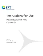 Предварительный просмотр 1 страницы ERT AM3 Instructions For Use Manual