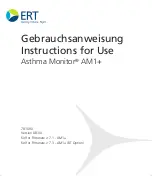 ERT Asthma Monitor AM1+ Instructions For Use Manual предпросмотр