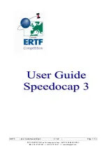 Preview for 1 page of ERTF Speedocap 3 Evo User Manual