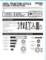 ERTL TRACTOR-CYCLE Assembly Instructions preview