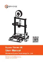 Eryone Thinker SE User Manual preview