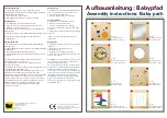 Предварительный просмотр 1 страницы Erzi Baby path Assembly Instructions