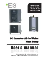 Предварительный просмотр 1 страницы ES AWH11-V6-SW User Manual