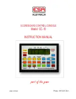 ESA CC-10 Instruction Manual preview