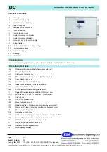 Предварительный просмотр 1 страницы ESA DC Manual