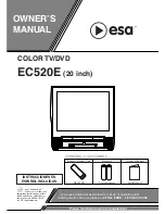 ESA EC520E Owner'S Manual preview