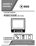 ESA RSEC520E Owner'S Manual preview