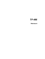 Preview for 1 page of ESA TF-486 User Manual