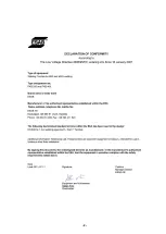 Preview for 2 page of ESAB 0152 470 881 Instruction Manual