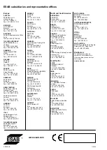 Preview for 20 page of ESAB 0152 470 881 Instruction Manual