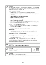 Предварительный просмотр 23 страницы ESAB 0401264 User Manual And Spare Parts