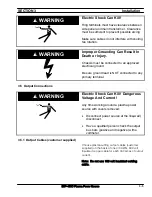 Preview for 23 page of ESAB 0558001729 Installation, Operation And Maintenance Manual