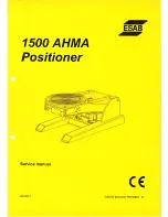 ESAB 1500 ahma Service Manual предпросмотр