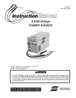 ESAB 350mpi Instruction Manual preview